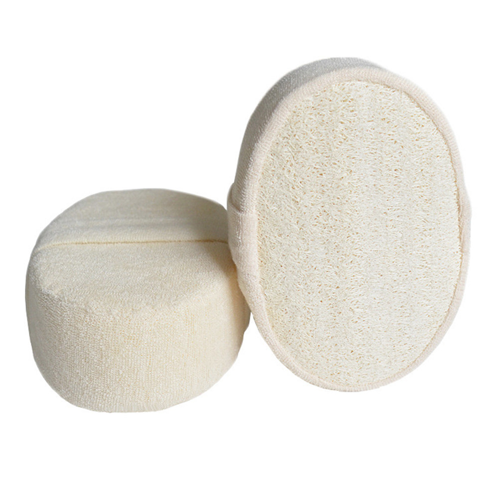 Body Loofah Natural - 1Set Back Rub Strip Natural Loofah