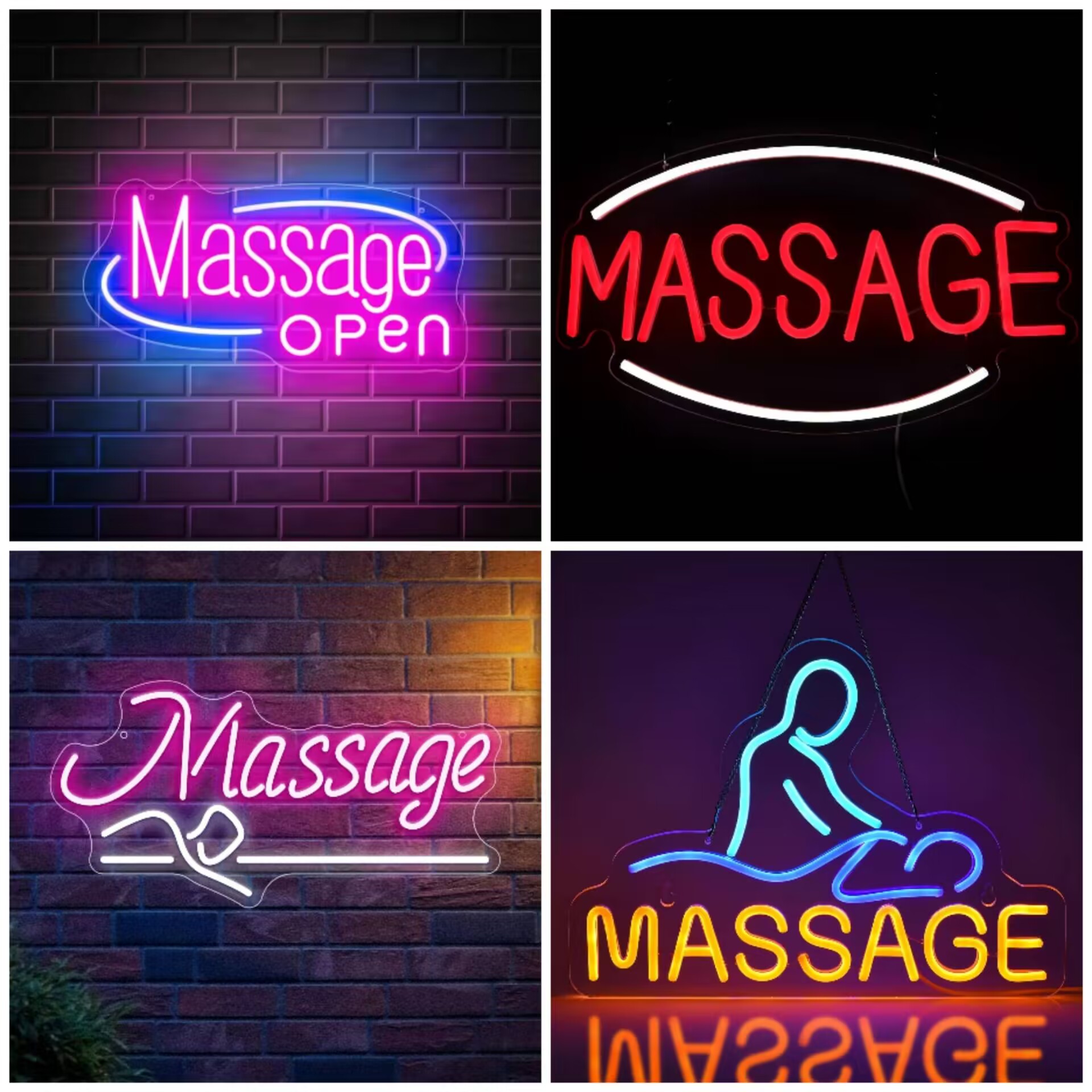 Massage Spa Open LED Neon Sign - Spa And Wellness Hotel 评论和价格