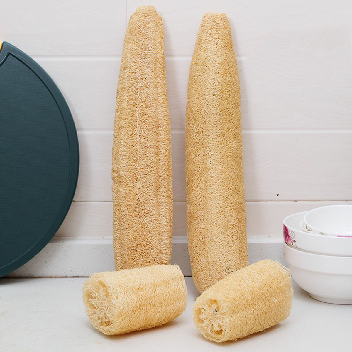 1pcs Natural Loofah Sponge Mul - Body Loofah Natural 评论和价格