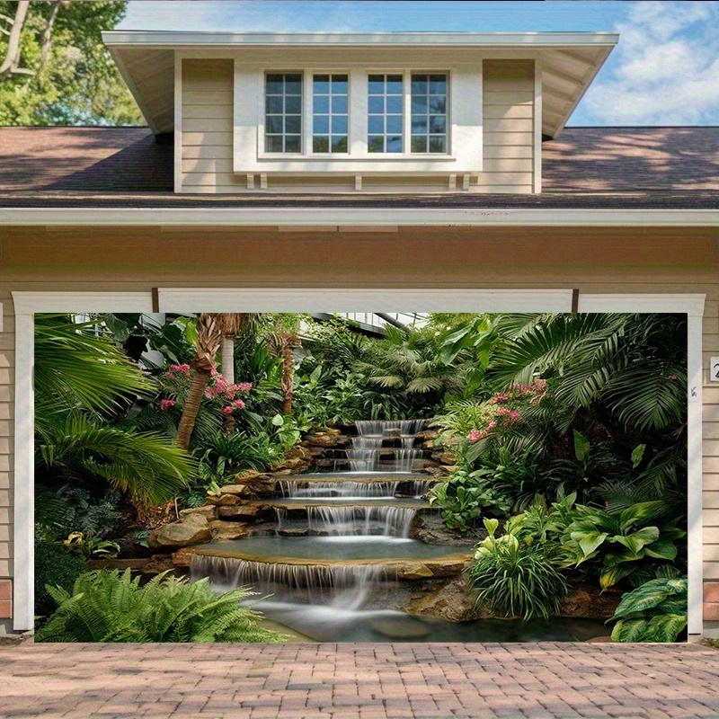 Waterfall Garden Tapestry Lush - Spa Wellness Nature 评论和价格