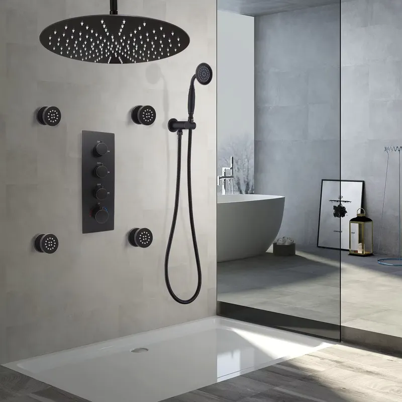 4-Piece Matte Black Ceramic Ad - Spa & Wellness Earth City Москва 评论和价格