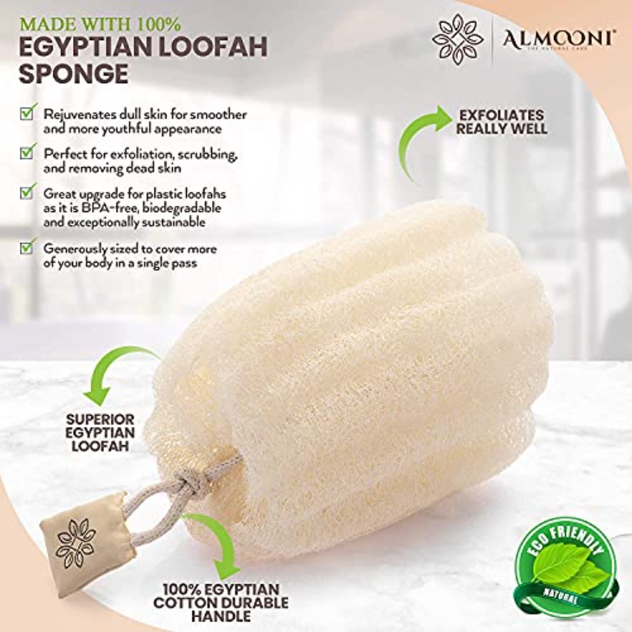 Natural Loofah Exfoliating Bod - Body Loofah Natural 评论和价格