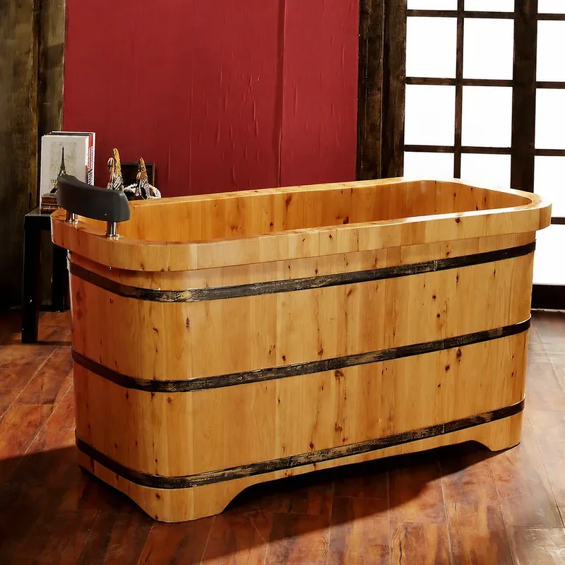 Sichuan Cedar Wood Bathtub for - Spa Wellness Nature 评论和价格