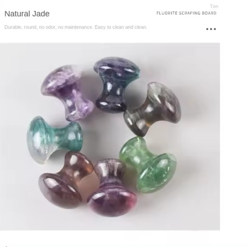 Natural Jade Massager Fluorite - Spa Wellness Nature 评论和价格