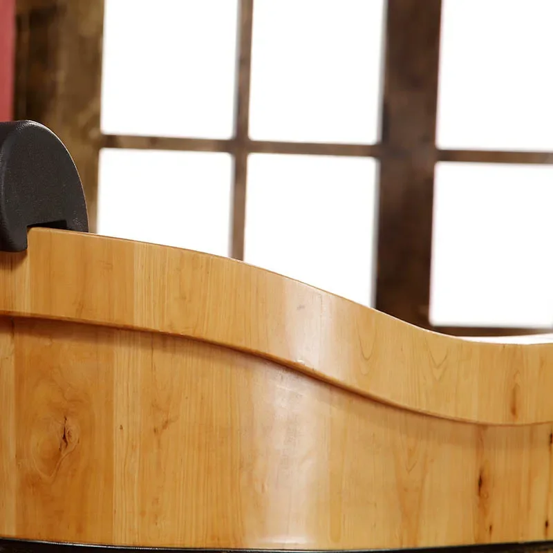Cedar Wood Bath Barrel Large A - Spa Wellness Nature 评论和价格