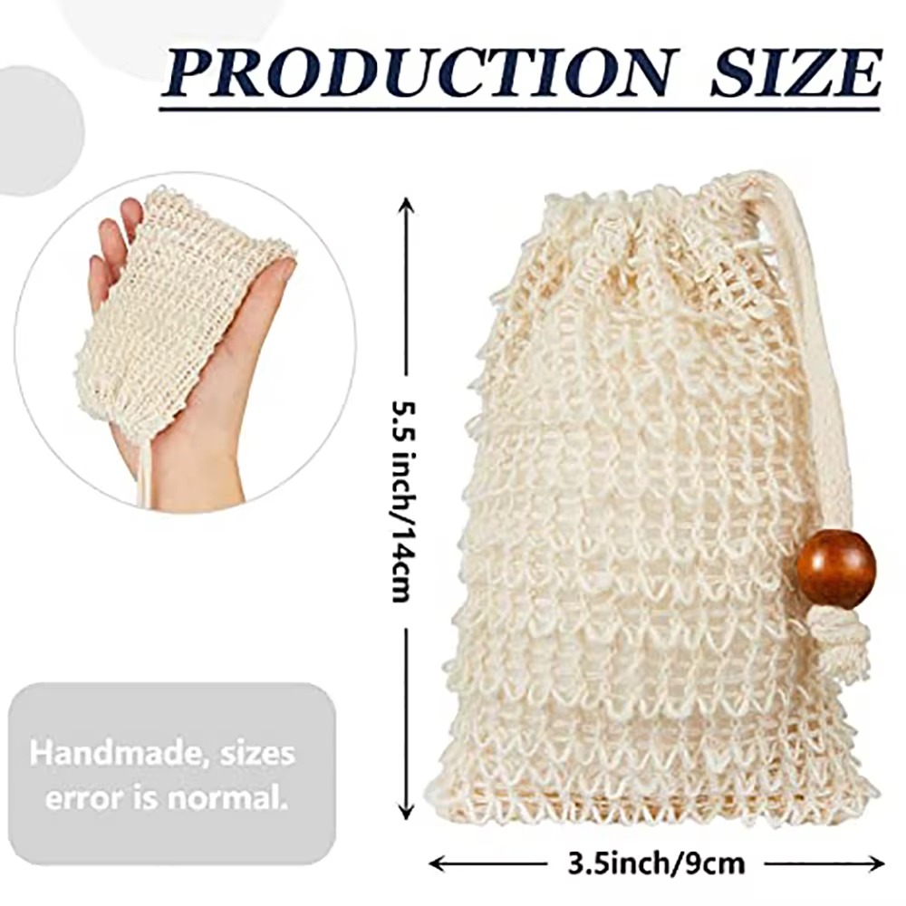 Natural Soap Foaming Net Bags  - Body Loofah Natural 评论和价格
